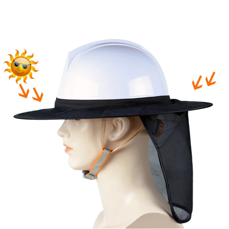 Reflective Hard Hat Sun Shield with Neck Protection