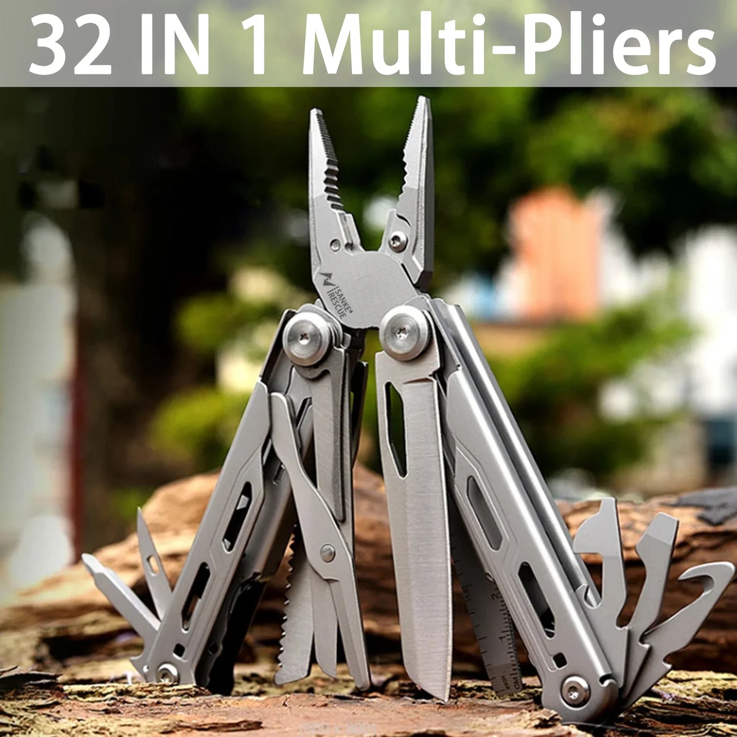 30-in-1 Multitool Plier Cable Wire Cutter