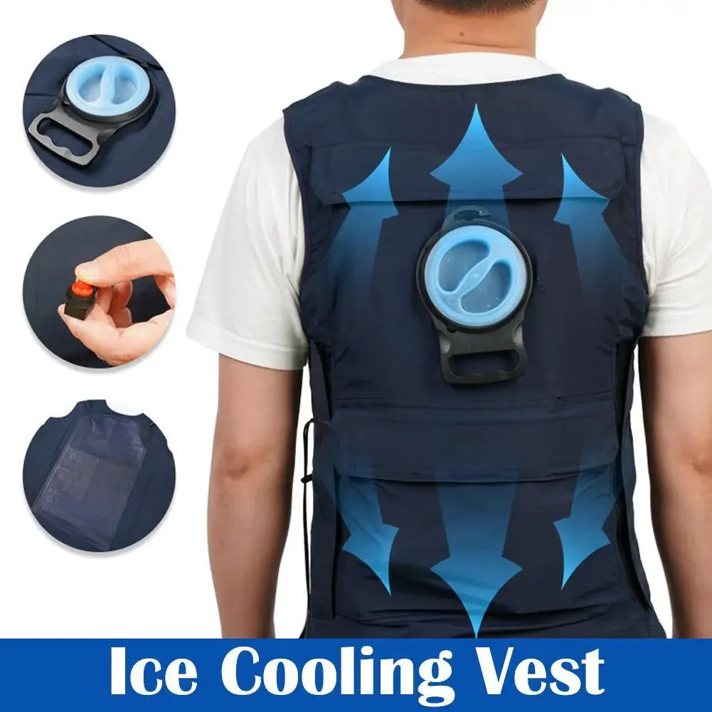 Water-Cooled Ice Vest: Adjustable Heatstroke Prevention