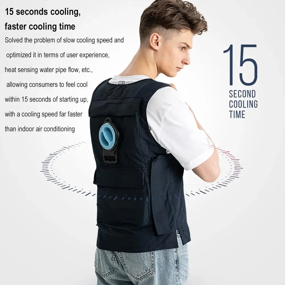 Water-Cooled Ice Vest: Adjustable Heatstroke Prevention