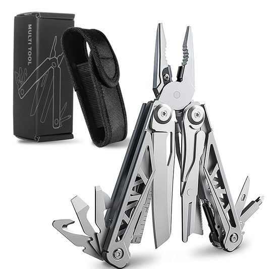 17-in-1 Needle Nose Pliers Multi-tool with Sheath